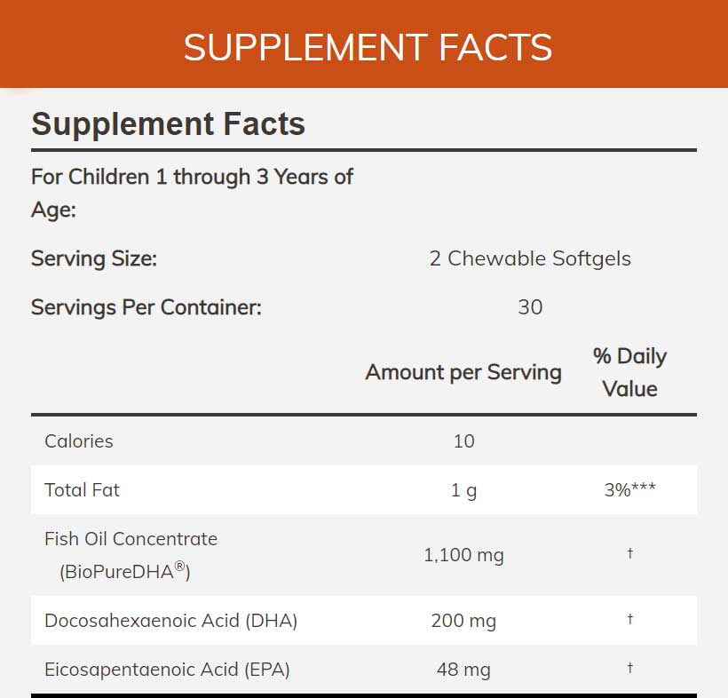 NOW Kids DHA Chewables 100 mg