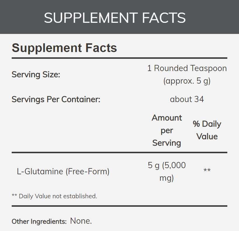 NOW Sports L-Glutamine Powder