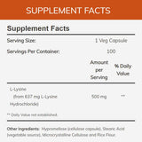 NOW L-Lysine 500 mg