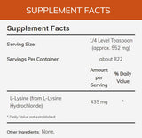 NOW L-Lysine Pure Powder