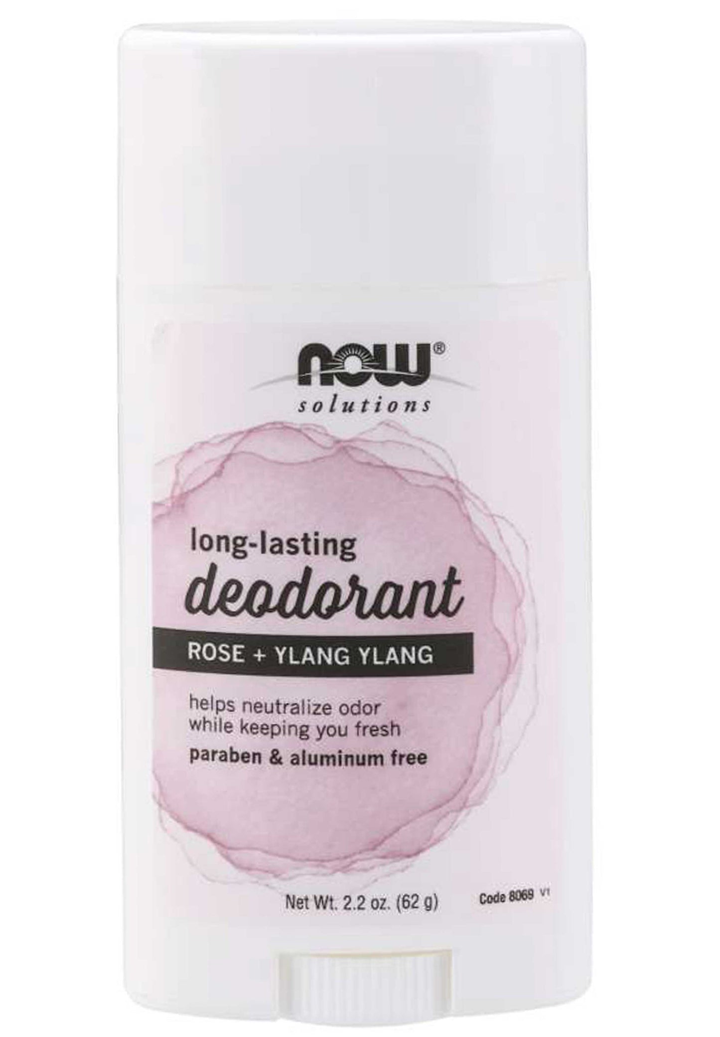 NOW Solutions Long-Lasting Deodorant - Rose + Ylang Ylang