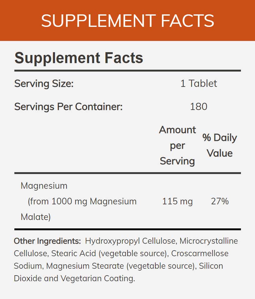 NOW Magnesium Malate 1000 mg