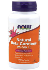 NOW Natural Beta Carotene 25,000 IU