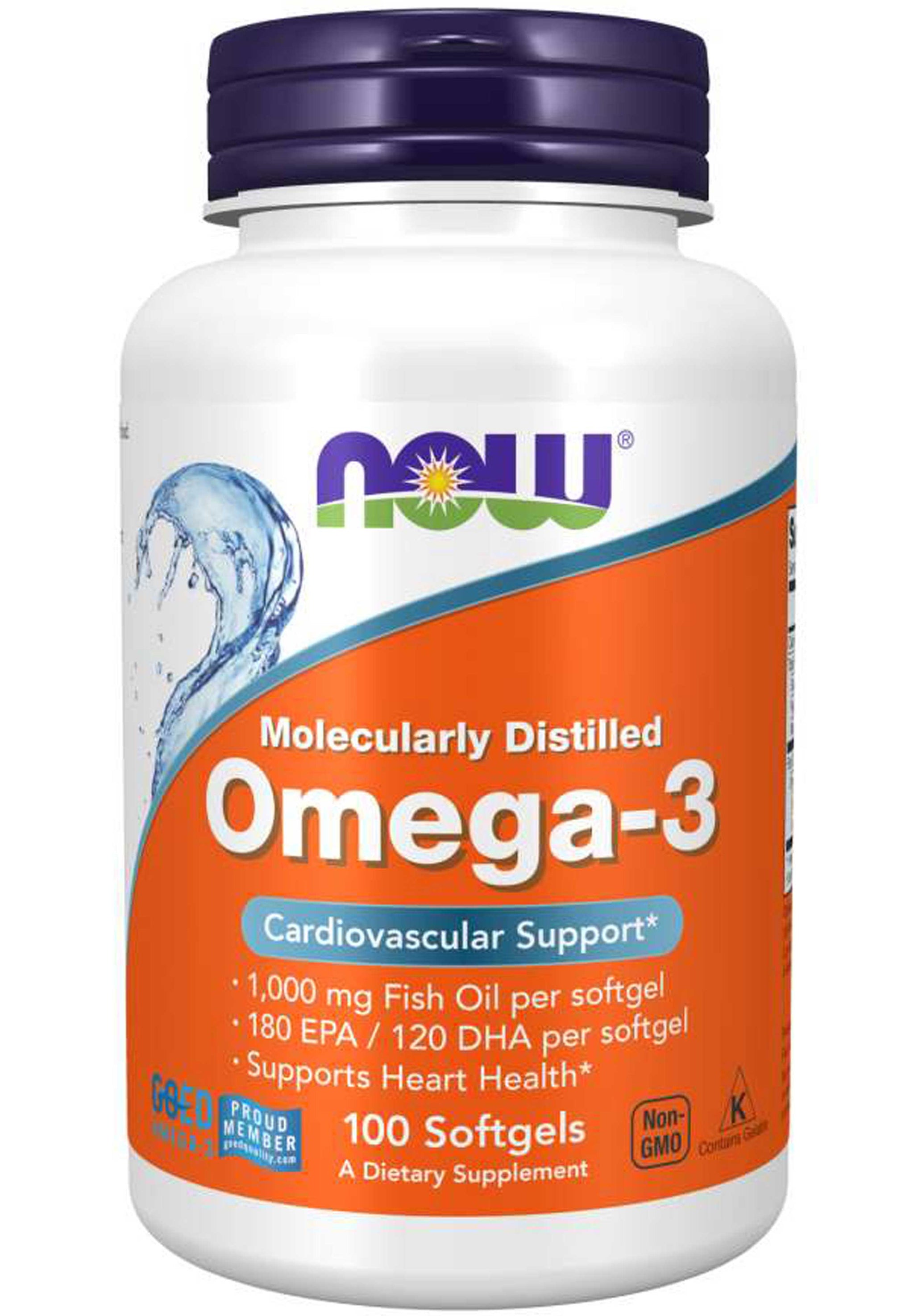 NOW Omega-3 Fish Oil Softgels
