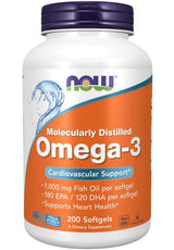 NOW Omega-3 Fish Oil Softgels