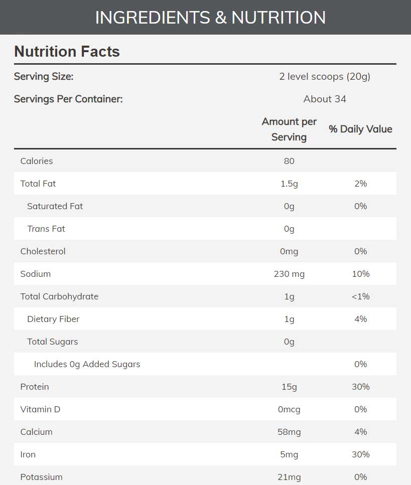 NOW Sports Organic Pea Protein