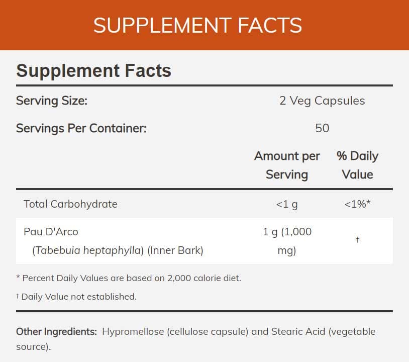 NOW Pau D'Arco 500 mg