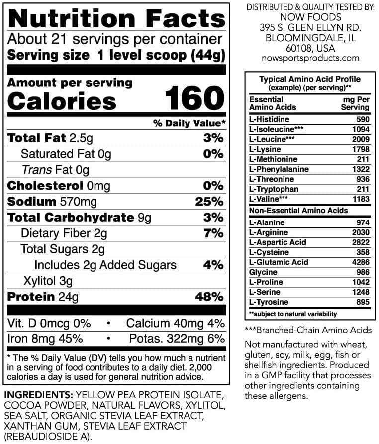 NOW Sports Pea Protein