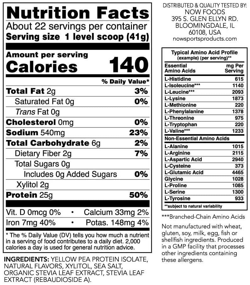 NOW Sports Pea Protein