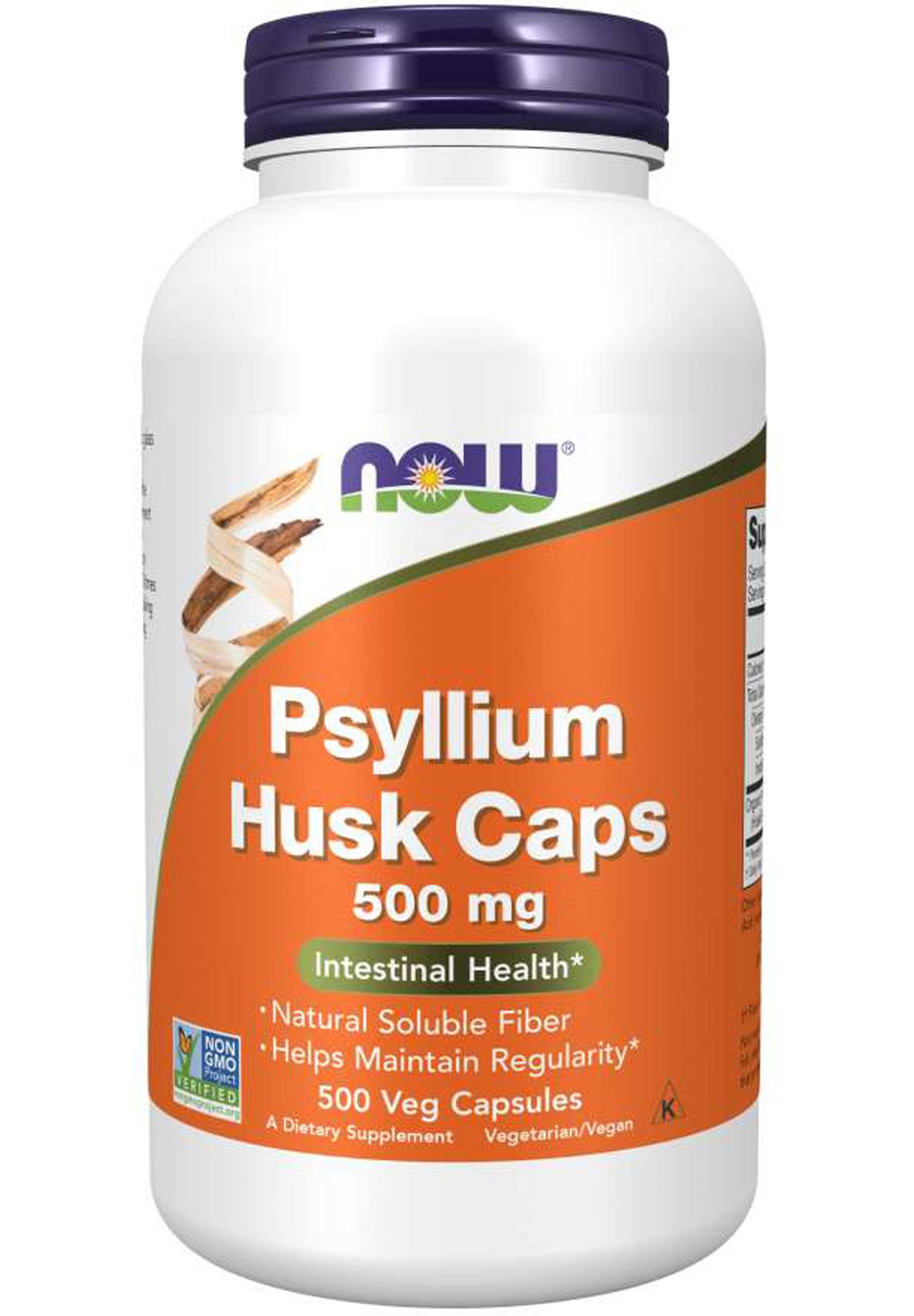 NOW Psyllium Husk Caps 500 mg