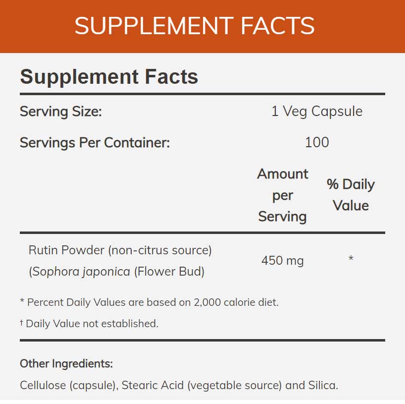 NOW Rutin 450 mg