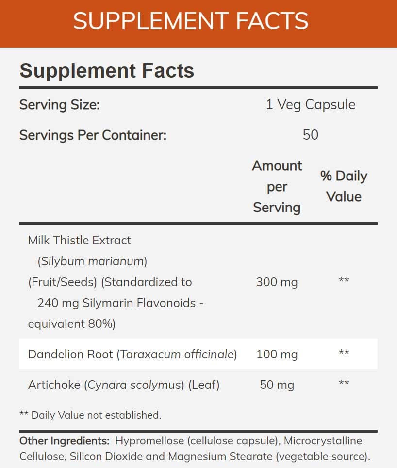 NOW Double Strength Milk Thistle Extract 300mg (Formerly Silymarin 2X)