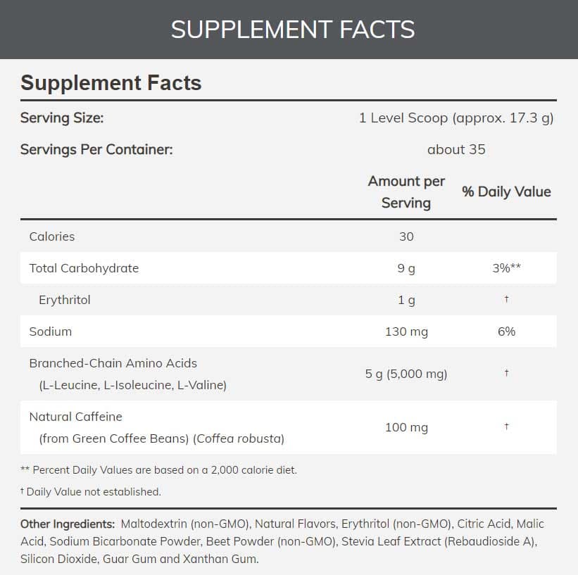 NOW Sports BCAA Blast Powder