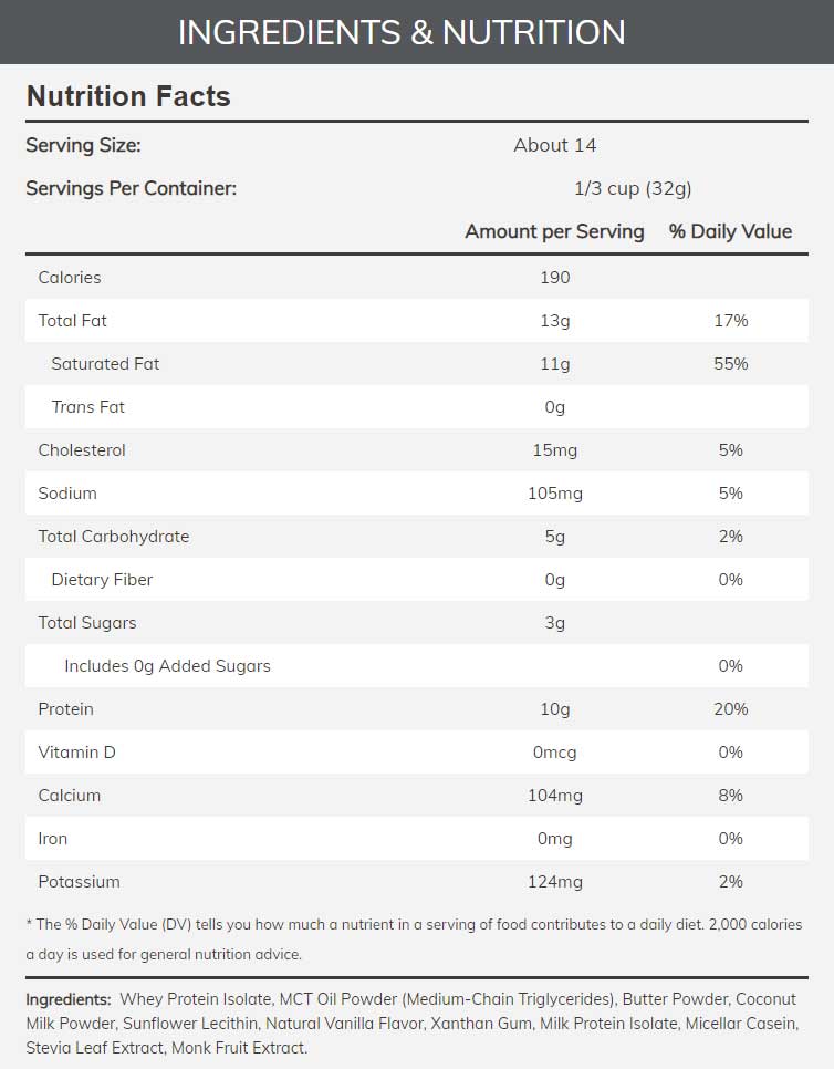 NOW Sports Keto Protein with MCT Powder
