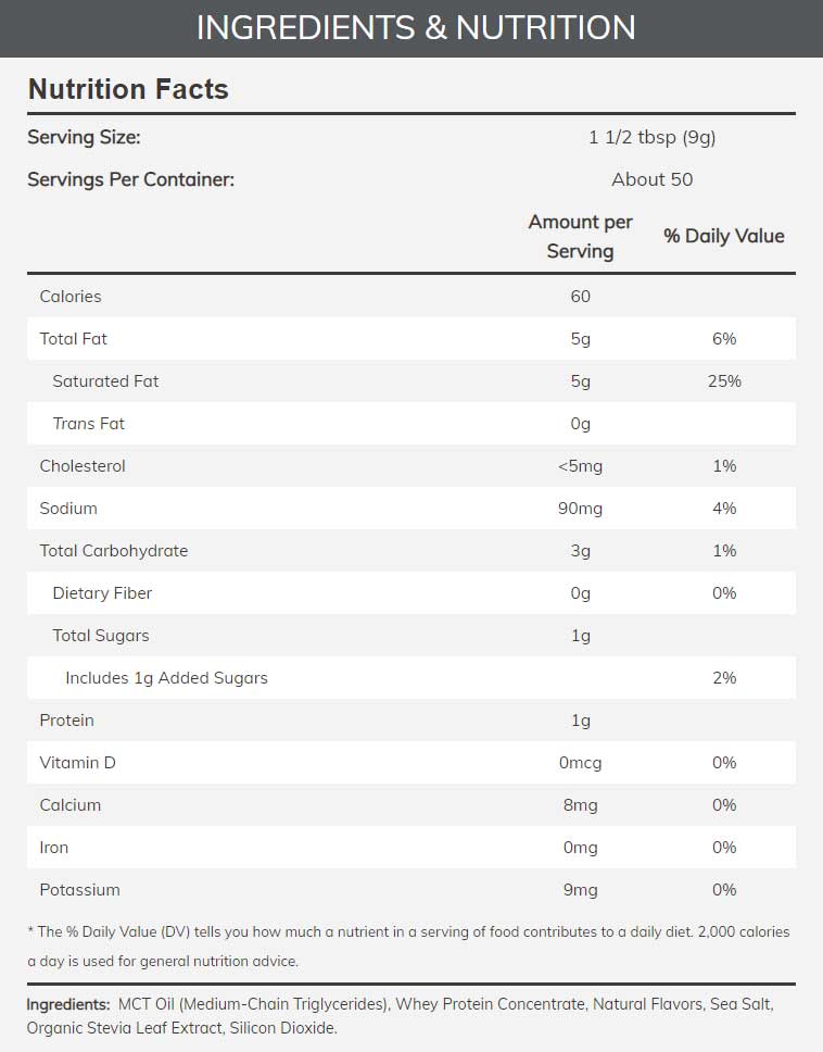 NOW Sports MCT Powder With Whey Protein