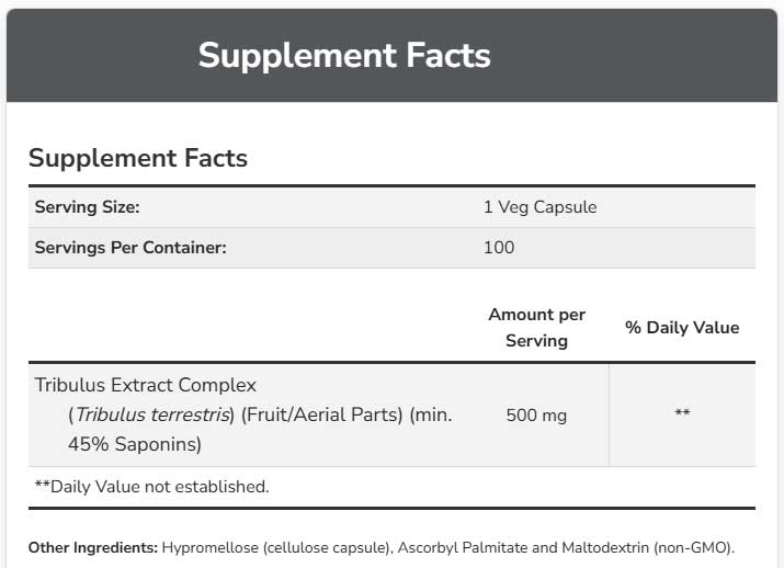 NOW Sports Tribulus 500 mg