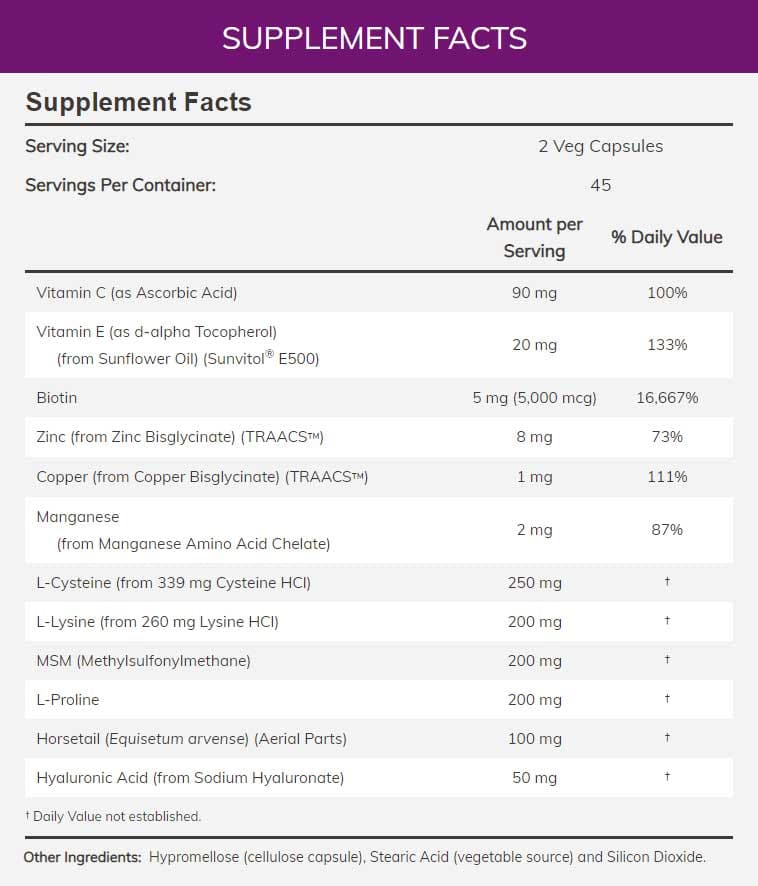 NOW Solutions Vegan Hair, Skin & Nails