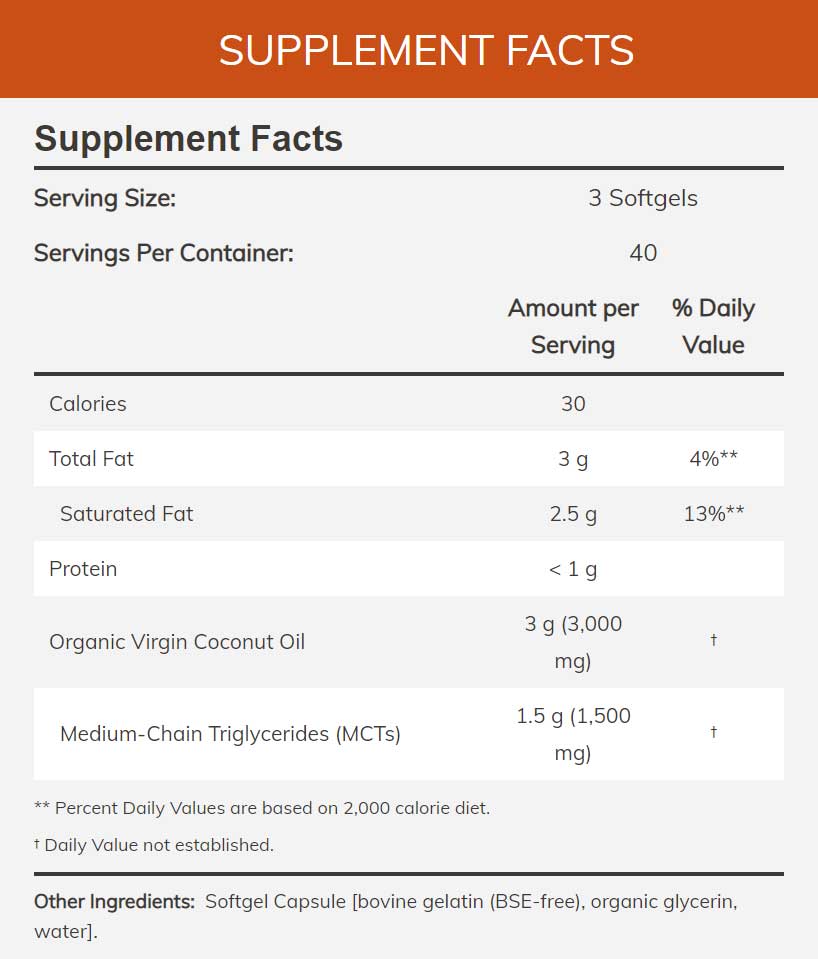 NOW Virgin Coconut Oil 1000 mg