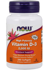 NOW Vitamin D-3 2,000 IU High Potency