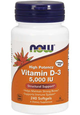 NOW Vitamin D-3 5,000 IU High Potency