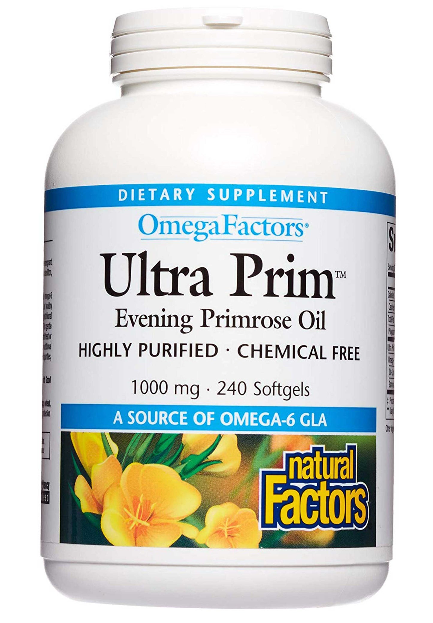 Natural Factors Ultra Prim Evening Primrose Oil 1000 mg