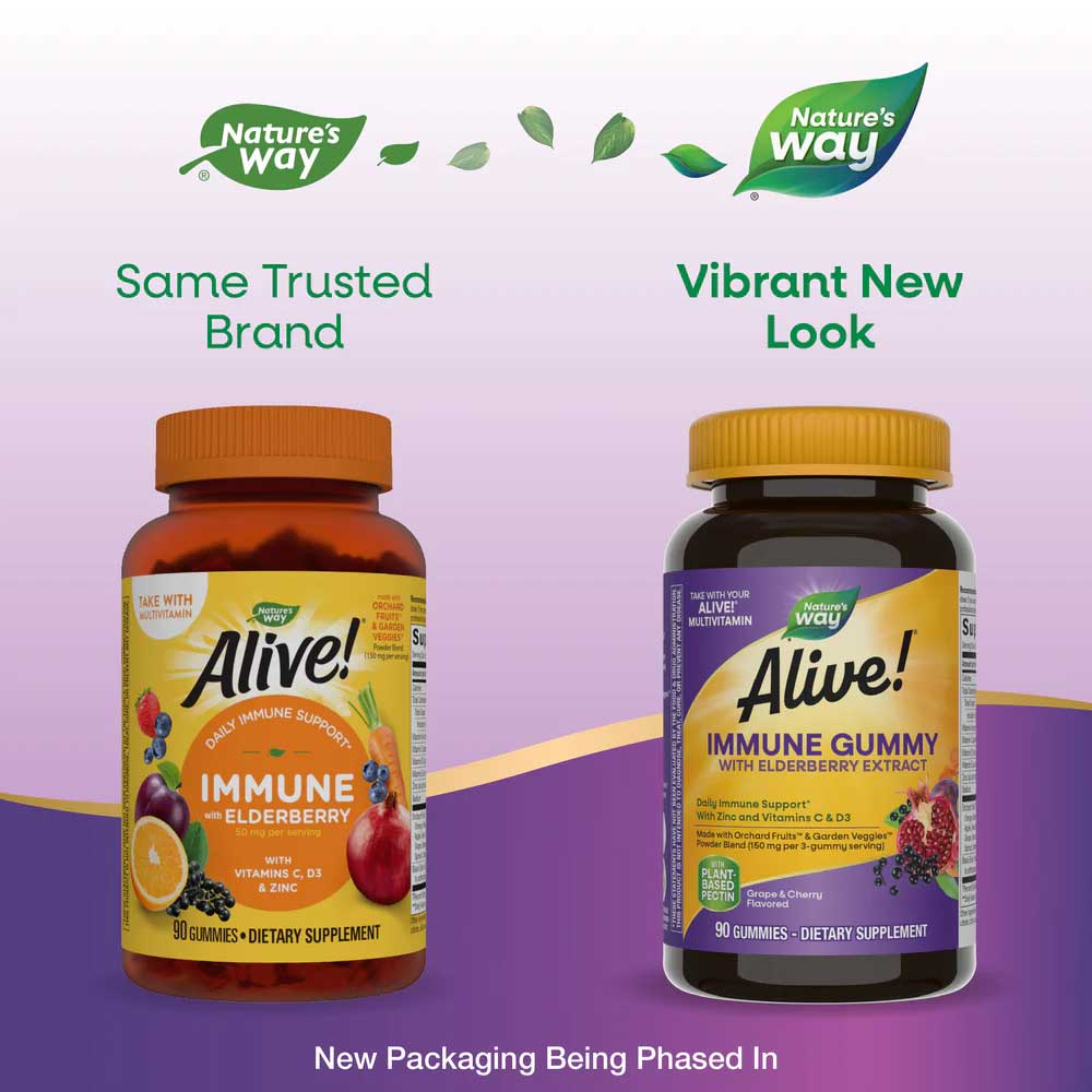 Nature's Way Alive! Immune Gummy with Elderberry Extract