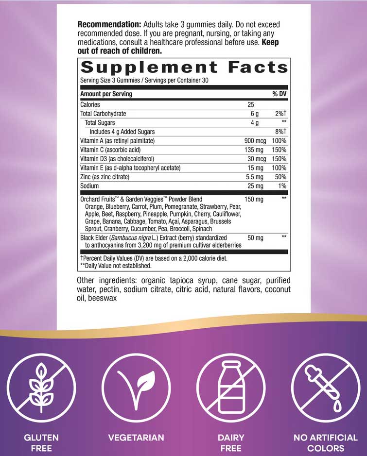 Nature's Way Alive! Immune Gummy with Elderberry Extract