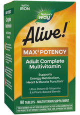 Nature's Way Alive! Max3 Potency Adult Complete Multivitamin (with iron)