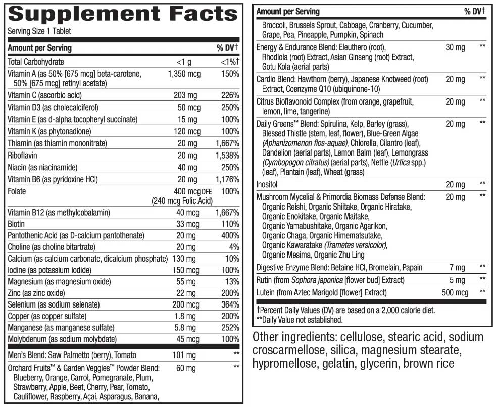 Nature's Way Alive! Men’s Ultra Multivitamin (Formerly Once Daily Men's Ultra Potency)