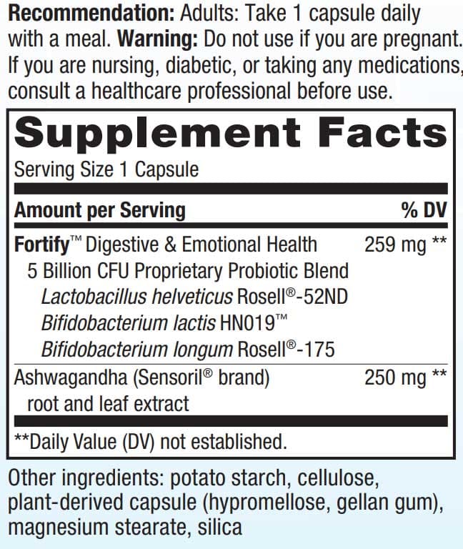 Nature's Way Fortify Daily Probiotic Mood & Stress
