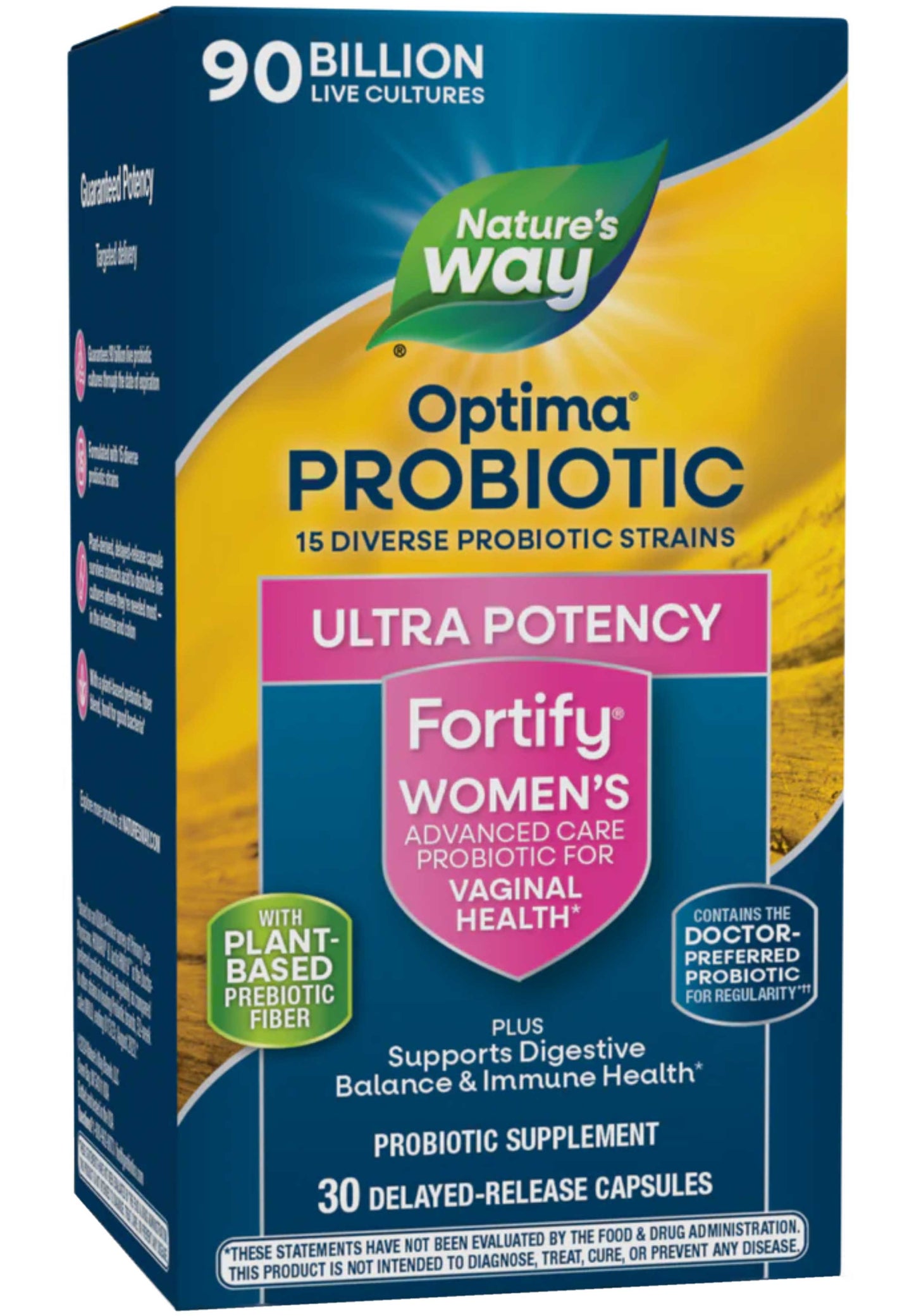 Nature's Way Optima Probiotic Fortify Women's 90 Billion (Formerly Fortify Optima Women's 90 Billion Probiotic)