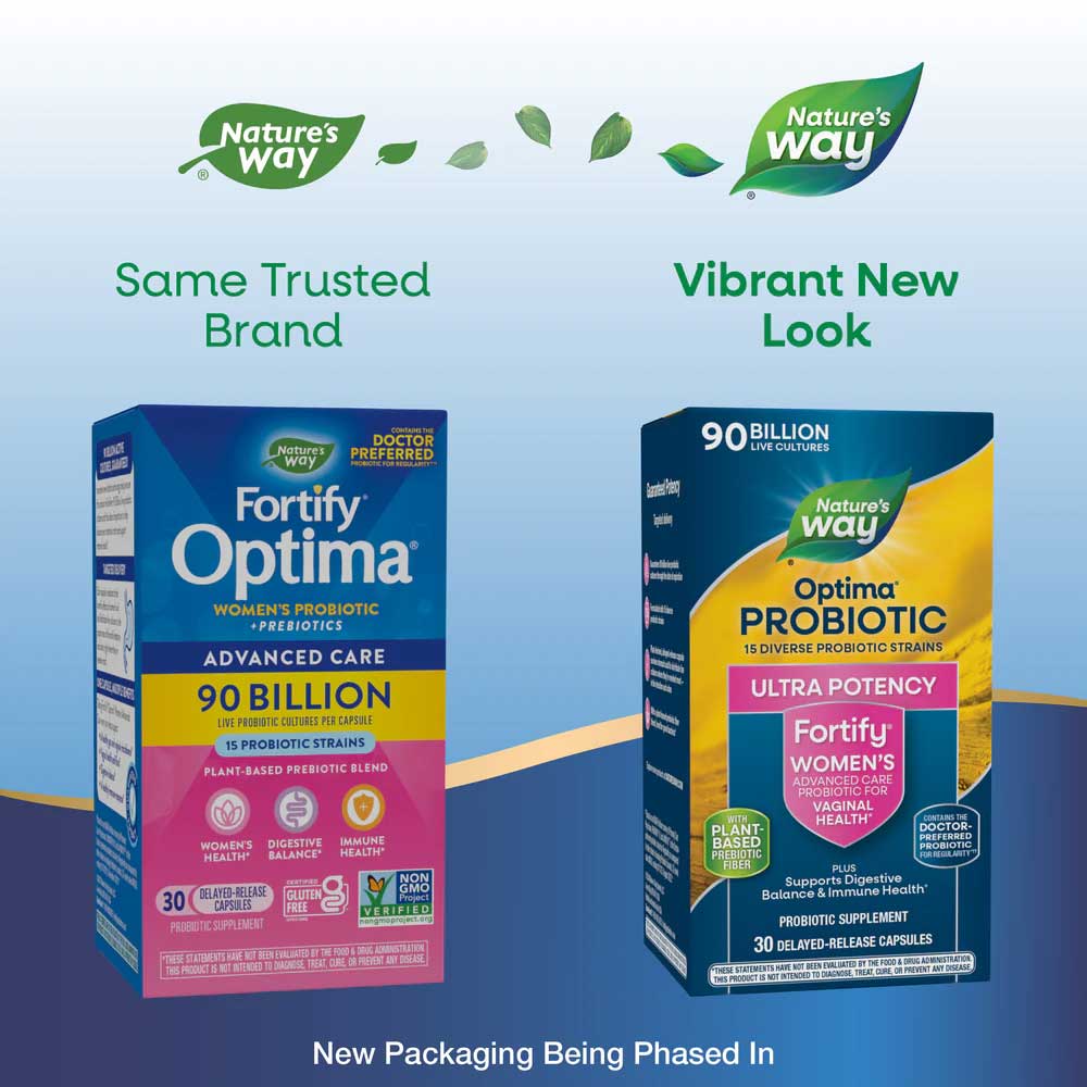 Nature's Way Optima Probiotic Fortify Women's 90 Billion (Formerly Fortify Optima Women's 90 Billion Probiotic)