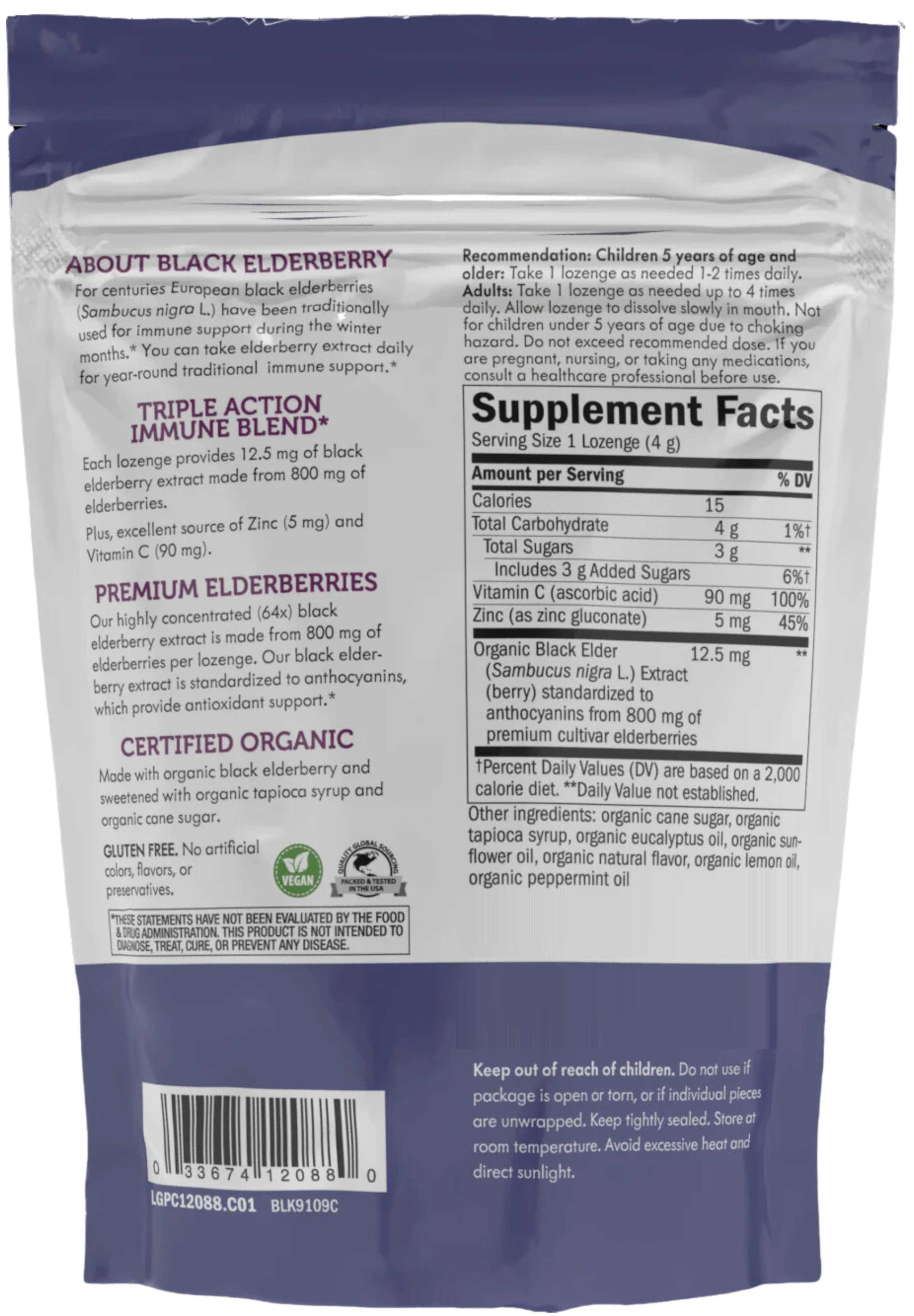 Nature's Way Sambucus Zinc Lozenges