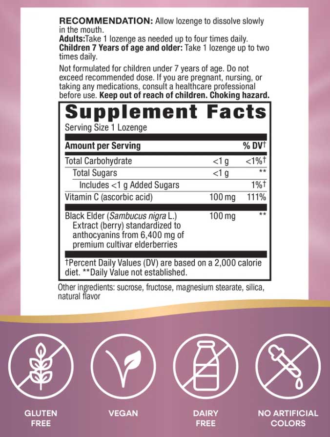 Nature's Way Sambucus Immune Lozenges