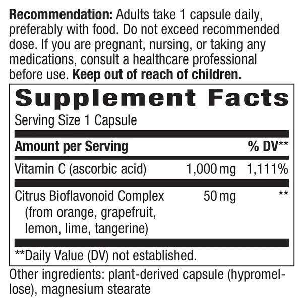 Nature's Way Vitamin C with Bioflavonoids Extra Strength