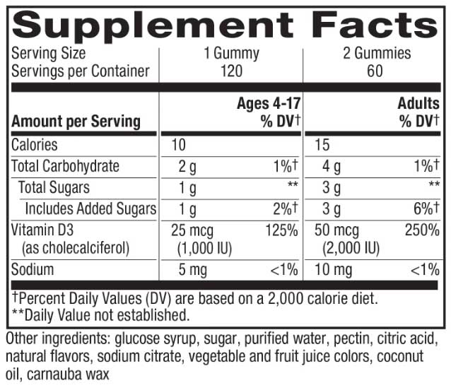 Nature's Way Vitamin D3 Gummies
