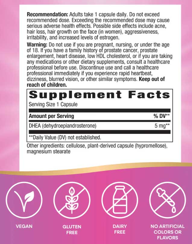 Nature's Way Youthful You DHEA 5 mg (Formerly Enzymatic Therapy Youthful You DHEA 5 mg)