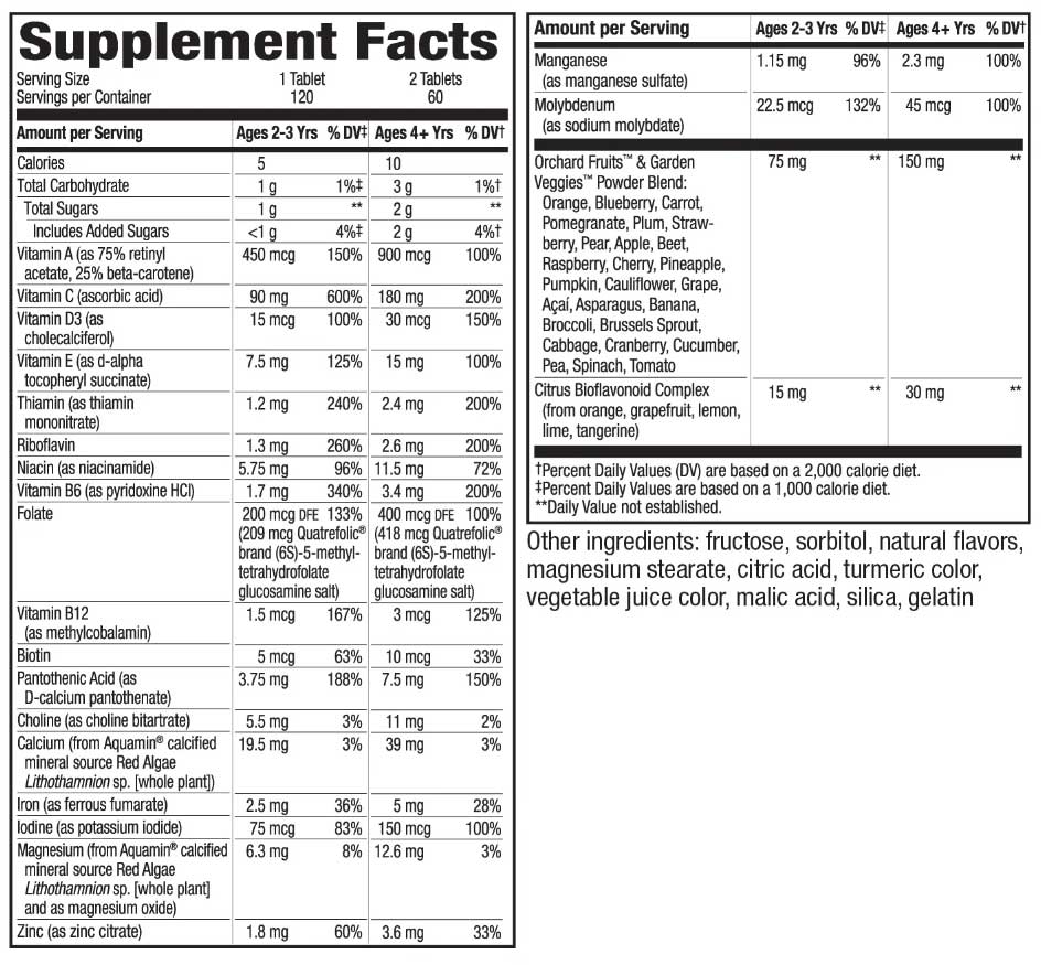Nature's Way Alive! Kids Chewable Multivitamin