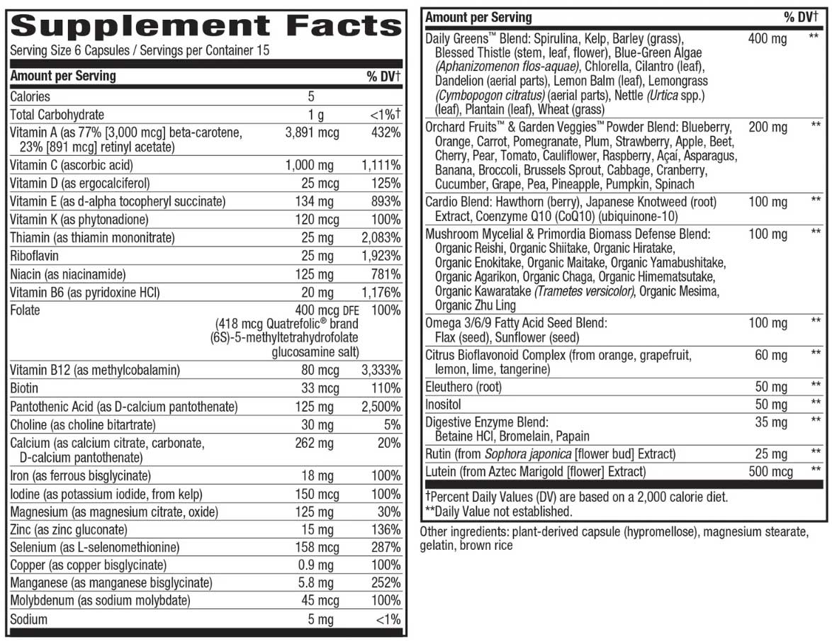 Nature's Way Alive! Max6 Potency Multivitamin (with Iron)