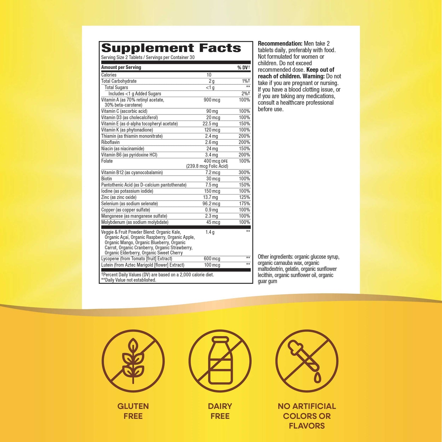 Nature's Way Alive! Men's Garden Goodness