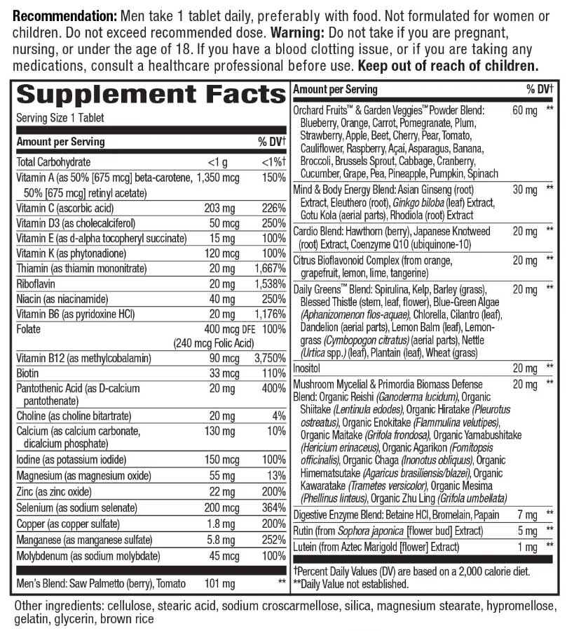 Nature's Way Alive! Men's 50+ Ultra Multivitamin