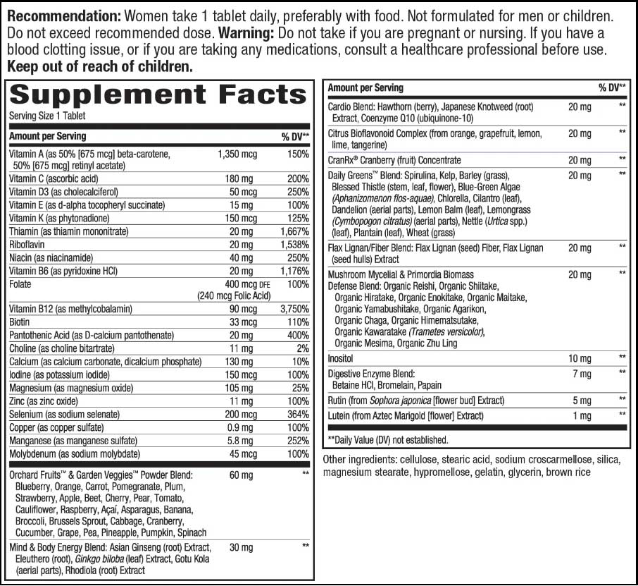 Nature's Way Alive! Women's 50+ Ultra Multivitamin (Formerly Ultra Potency Complete Multivitamin)