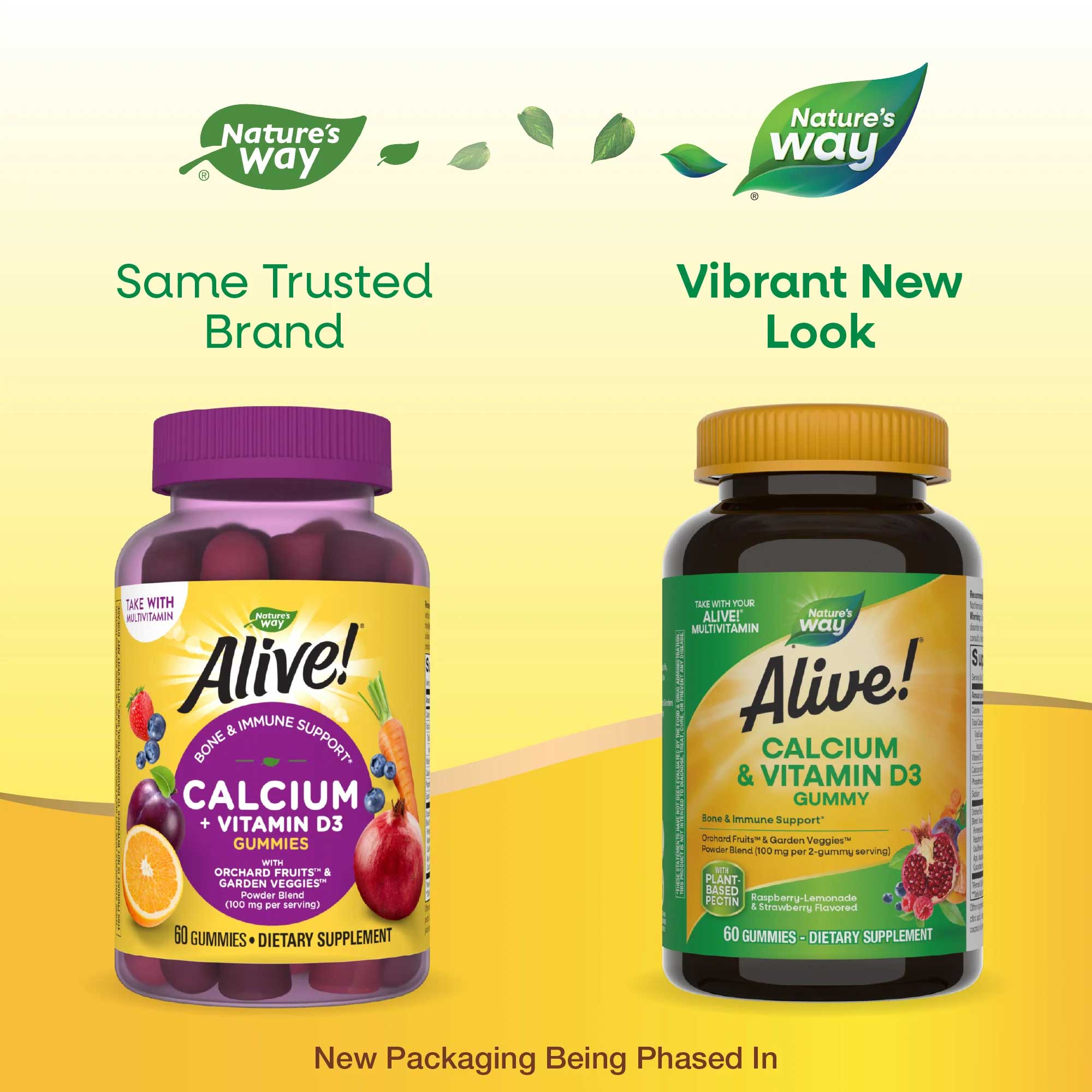 Nature's Way Alive! Calcium + Vitamin D3 Gummies