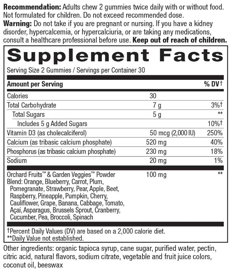 Nature's Way Alive! Calcium + Vitamin D3 Gummies