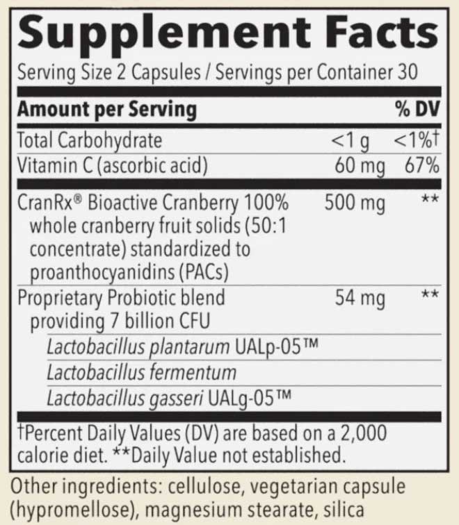 Nature's Way CranRx Women's Care with Probiotics