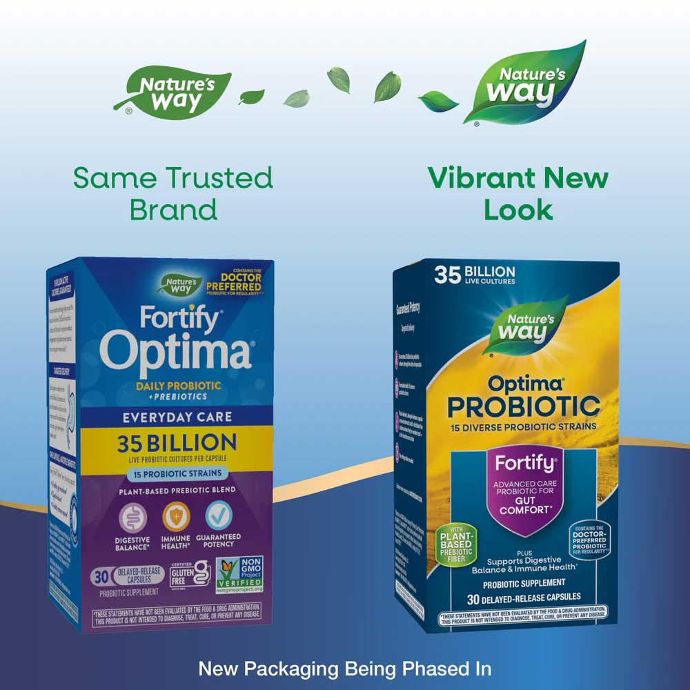 Nature's Way Optima Probiotic Fortify 35 Billion CFU (Formerly Fortify Optima Probiotic 35 Billion CFU)
