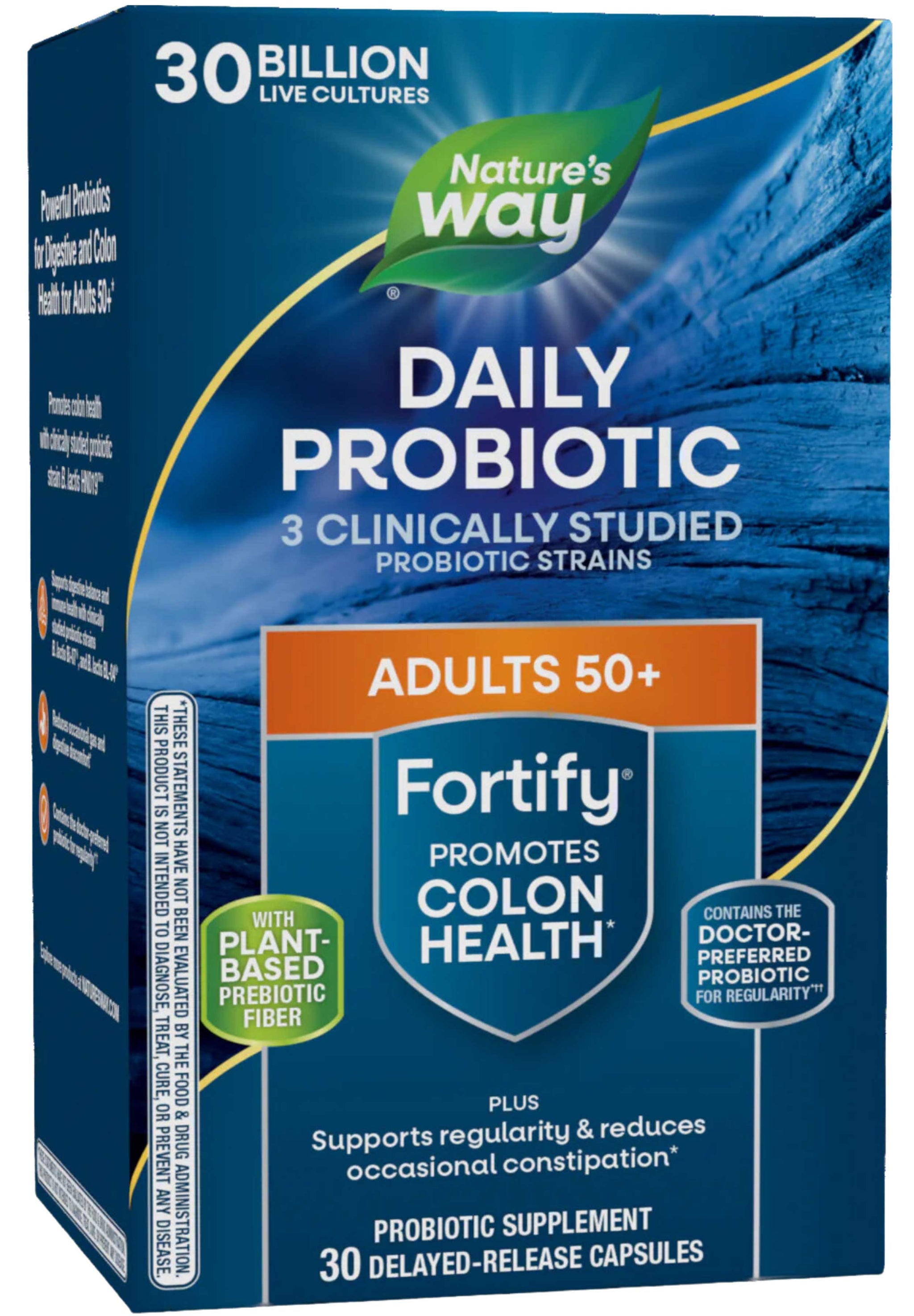 Nature's Way Daily Probiotic 30 Billion Adults 50+