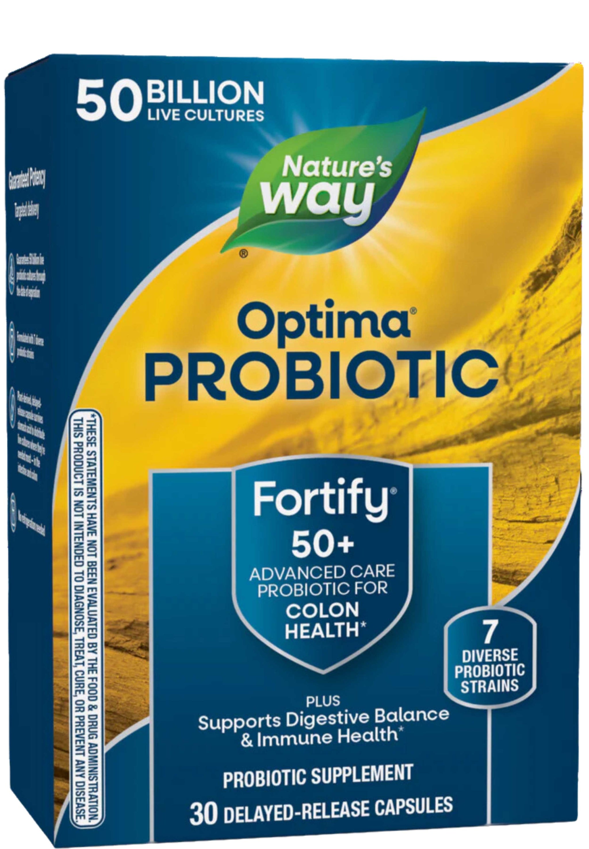 Nature's Way Optima Probiotic Fortify 50+ 50 Billion (Formerly Fortify Optima Adult 50+ 50 Billion Probiotic)