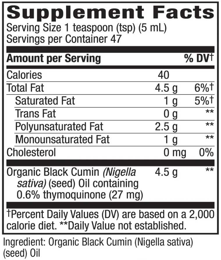 Nature's Way Organic Black Seed Oil