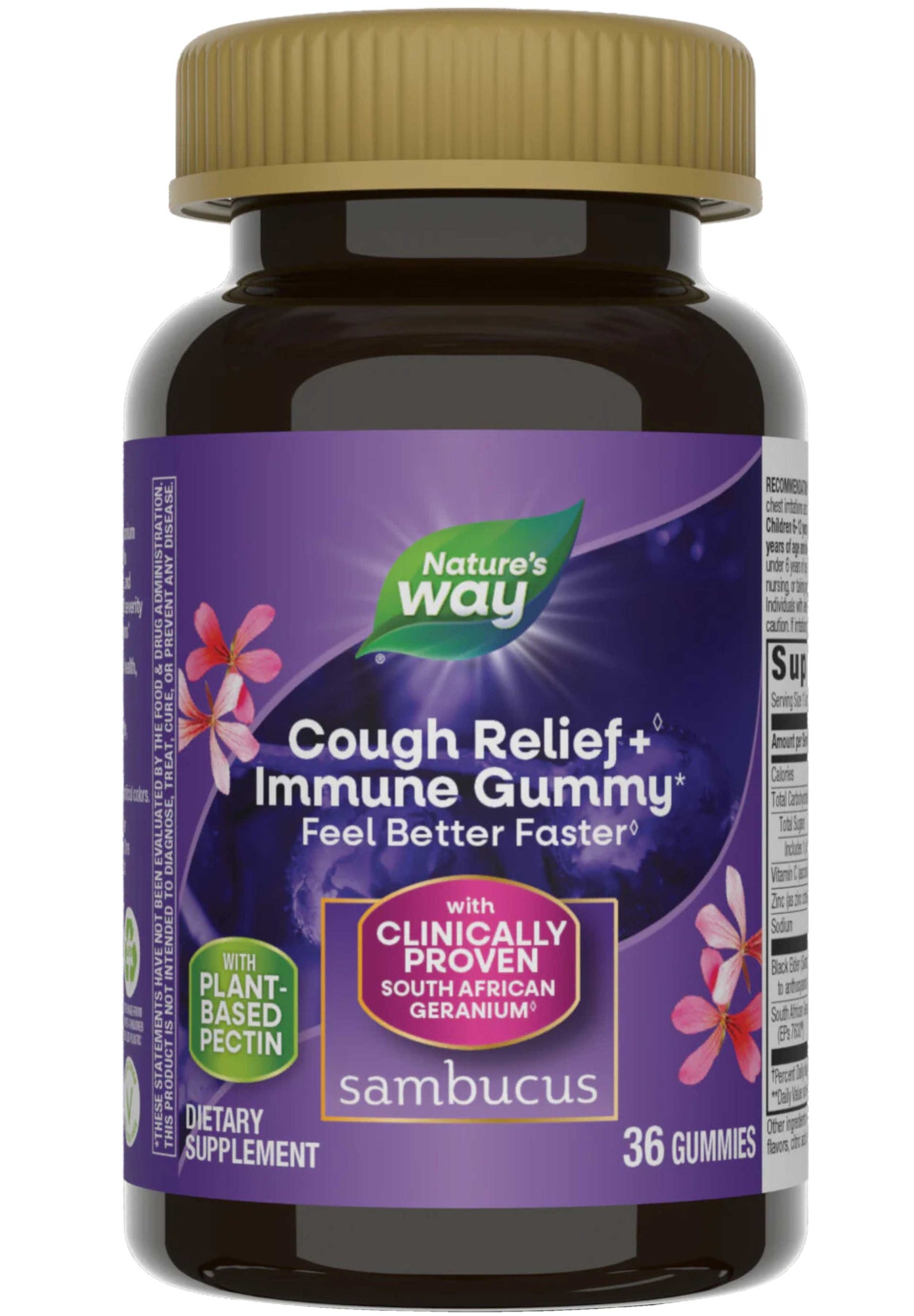 Nature's Way Sambucus Cough Relief + Immune Gummy